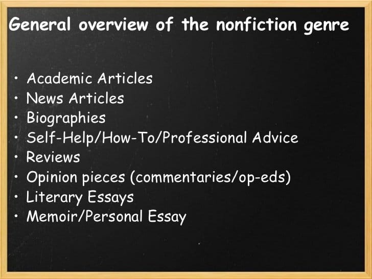 categories of nonfiction creative nonfiction lesson 2 3 728 - Guide Self Publishing e scrittura online | Storia Continua